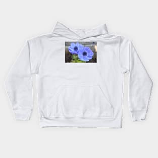 Blue Poppys Kids Hoodie